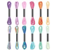 WADORN Hilo Sashiko colorido de 315 yardas 12 colores de peso fino auténtico bordado hecho a mano hilos Sashiko para acolchar a mano proyectos de bordado