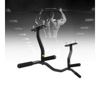 WADPP Barra de Dominadas para Montaje en Viga, Dominadas para Montaje en Techo, Barra con Agarre de Espuma Multiagarre, Barra de Dominadas para Gimnasio en Casa,Black-Bentrod