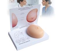WADPP Modelo de Seno Patológico de Silicona para Autoexamen, Simulador de Anatomía Realista con Bultos Palpables, Herramienta Educativa Médica para Clínicas, Escuelas y Concienciación