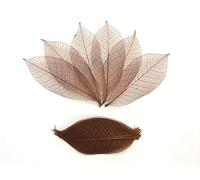 WADSUWAN Shop - 100 hojas de esqueleto de color marrón, árbol de goma natural, álbum de recortes, manualidades, tarjetas de boda, hojas de papel de morera