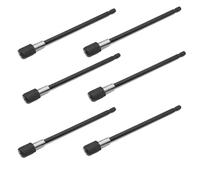 WADY Portapuntas magnético, 6 unidades, cambio rápido, 60 mm, 1/4", para taladro, destornillador, tornillo roscado de Makita, Metabo, Bosch, Dewalt, ideal (150 mm)