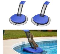 WADY Rampa de escape para piscina de 2 piezas, rampa de rescate para piscinas y balnearios, rescatadores de ranas y animales para la piscina, dispositivo de erupción de animales pequeños que entran en