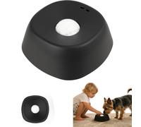 WADY Schleckball - Cuenco para perros con bola giratoria integrada para cachorros y gatos, color negro