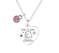 Waeceip Divertidos regalos de Capibara para mujeres, hija, hijo, lindo collar para amantes de Capibara, la mejor idea de regalo para hija, regalo de cumpleaños