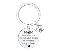 Waeceip Llavero de regalo para el día de la madre de hija, hijo a mi madre, regalos para mamá, mamá, Navidad, cumpleaños, regalo de inauguración de la casa para mamá