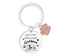Waeceip Llavero Golden Retriever, bonito regalo para perros, mamá, regalo para amantes de los perros, regalo para amantes de las mascotas, regalo para dueños de mascotas, regalo para decoración de