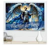 Wächter der Berge (hochwertiger Premium Wandkalender 2026 DIN A2 quer), Kunstdruck in Hochglanz: Jahresreise mit den Engeln als majestätische Lichtgestalten.