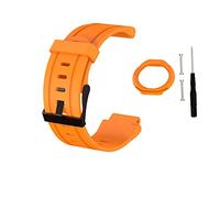 Waekethy Correas para Garmin Forerunner 225, Silicona Correas para relojes Repuesto Pulsera Compatible con Garmin Forerunner 225 (Naranja)