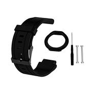 Waekethy Correas para Garmin Forerunner 225, Silicona Correas para relojes Repuesto Pulsera Compatible con Garmin Forerunner 225 (Negro)