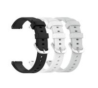 Waekethy pack of 3 Correas para Garmin Lily 2, Correa Reloj 14mm Silicona Ajustable Deporte Smartwatch Reemplazo Pulsera Compatible con Garmin Lily 2 (Negro+blanco+gris)