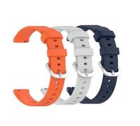 Waekethy pack of 3 Correas para Garmin Lily 2, Correa Reloj 14mm Silicona Ajustable Deporte Smartwatch Reemplazo Pulsera Compatible con Garmin Lily 2 (Naranj gris+azul)