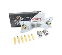 Wärmer System Kit de placa de fijación de ducha para mezclador de barra de ducha con conectores de 15 x 3/4 pulgadas