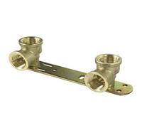 Wärmer System Soporte de Ducha Oculto/Longitud - 150mm / Barra de Grifo Mezclador Termostático Placa Trasera Juego de Conexión de Grifo Rosca BSP 1/2x1/2 x L 150