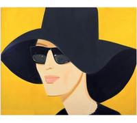 Waeta Rnvzx Alex Katz Póster e Impresiones Abstractos 《Retrato de Mujer》 Pintura en Lienzo Alex Katz Arte de la Pared Imágenes Famosas de Alex Katz para la decoración del hogar 60x70cmx1 Sin Marco