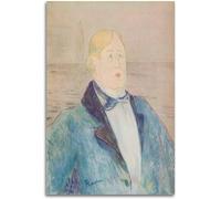 Waeta Rnvzx Arte mural de Henri De Toulouse Lautrec Retrato de Oscar Wilde Póster Pintura abstracta de lienzo Grabado vintage para decoración del hogar 50x70cm Sin marco