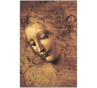 Waeta Rnvzx Cabeza de mujer de Leonardo da Vinci Grabados Arte mural Carteles de arte en lienzo 50x70cm