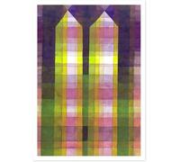 Waeta Rnvzx Grabados murales de lienzo de Paul Klee, pósters abstractos de las torres gemelas, decoración 50x70cm