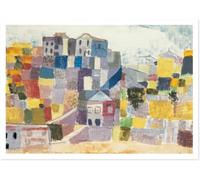 Waeta Rnvzx Grabados murales de Paul Klee en lienzo, carteles de pintura abstracta, decoración del hogar 50x70cm