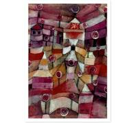Waeta Rnvzx Paul Klee imprime pósters del jardín de rosas Pintura en lienzo Arte abstracto mural 50x70cm