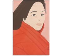 Waeta Rnvzx Póster e Impresiones de exposición de Alex Katz 《Retrato de una Mujer》 Arte de Pared en Lienzo Pintura de Alex Katz Imágenes de Alex Katz para decoración del hogar 40x60cmx1 Sin Marco