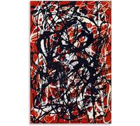 Waeta Rnvzx Pósters de Jackson Pollock Lienzo de Forma Libre Arte de Pared Pintura Abstracta Moderna Jackson Pollock Impresiones para Decoración Estética del Hogar Imagen 40x60cm Sin Marco