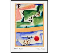 Waeta Rnvzx Pósters de Paul Klee Arte mural en lienzo Tomcat's Turf Decoración del hogar 50x70cm