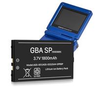 WAEUUKKPO Batería para Gameboy Advance SP, 1800 mAh, alta capacidad, batería de ion de litio de repuesto para Nintendo GBA SP AGS-001, AGS-003 con juego de herramientas
