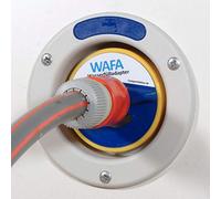 WAFA W3A - Adaptador para depósito de agua de 3 pines para conexión de manguera Gardena a caravana (tapa de 78 mm de diámetro)
