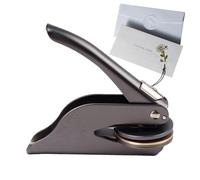 Waffle de sellos de libro,gofres de papel, Sello de libro de biblioteca de metal, Sello de estampado de mano para periódicos de bricolaje, gofres de sello personal para libros, tarjetas de