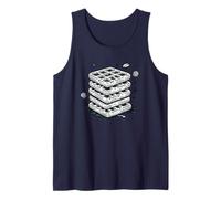 Waffle Lover Doodle Style, Amor Dulces Camiseta sin Mangas