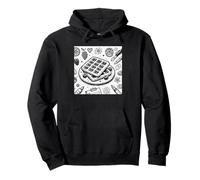 Waffle Lover Doodle Style, Amor Dulces Sudadera con Capucha