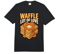 Waffle Mucho Amor Humor Desayuno Dulce Amante Diente Cita Comfort Colors Adult Heavyweight T-Shirt