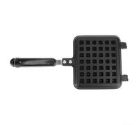 Waffles giratorio a gas, estilo belga, bandeja antiadherente para gofres, tostadas, paninis, cocina en casa, 22 x 35 cm (gofre de una cabeza)