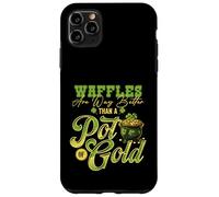 Waffles Over Gold Juego de palabras divertido para el desayuno Carcasa para iPhone 11 Pro Max