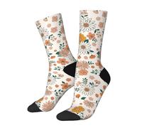 WAFICAC Calcetines retro con diseño bohemio y flores, divertidos y novedosos, informales y alocados, para hombres y mujeres.