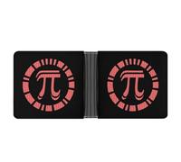 WAFICAC Cartera Plegable de matemáticas Pi 3.14 para Hombre y Mujer, de Cuero, compacta, con Ranuras para Tarjetas.