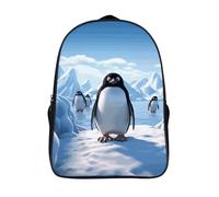 WAFICAC Mochila para portátil Penguin Antarctica Ice de 16 pulgadas, moderna mochila de viaje, bolso bandolera para el trabajo.