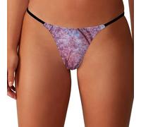 WAFICAC Tanga Sexy Path para Mujer, Elegante, con Estampado gráfico, sin Costuras, de Tiro bajo