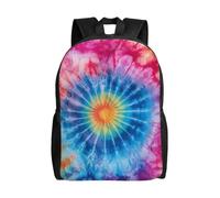 WAFICAC Trendy Unisex 16 Inch Backpack Tie-Dye Modern Aesthetic for Fashion Forward Commutes Errands & Leisure