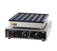 Waflera eléctrica para panqueques, acero inoxidable de 900 W, temperatura ajustable de 50 a 300 °C, temporizador de 0 a 5 minutos, calentamiento rápido para bares, restaurantes, hoteles