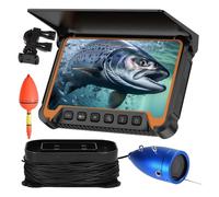 WAFOHSR Cámara De Pesca Submarina, Monitor 7 IPS, Visión Nocturna Infrarroja, Cable 30M, Buscador Peces, Impermeable, Barco Lago Helado ImáGenes De Alta DefinicióN
