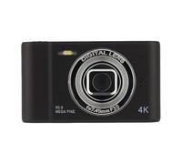 WAFOHSR Cámara Digital 4K Ultra HD, Pantalla IPS De 2,4 Pulgadas, Compacta For Vlogging, Grabación Fotografía Frontal Y Trasera, Reproductor Mp3 con Linterna Enfoque Preciso(Black)