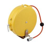 WAFOHSR Enrollador De Manguera Carrete De Manguera De Aire Redondo con Tubo Retráctil, Carcasa De Plástico Naranja, Tubo FáCil De Usar