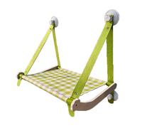 WAFOHSR Lindas Camas Colgantes For Gatos, Percha Plegable For Ventana De Gato For Alféizar, Estantes For Mascotas, Hamaca For, Rodamiento 20kg, Accesorios For Hamaca para Gatos(B - Green)