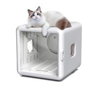 WAFOHSR Secador Automático For Gatos, Caja De Secado Ultra Silenciosa For Y Perros Pequeños, For 360 Grados con Control Temperatura Inteligente Seguro Secado RáPido