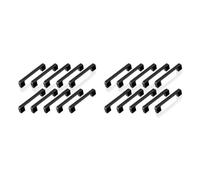 WAFOHSR Tirador De CajóN Tiradores Negros For Muebles, Pomos Y Tiradores De Armarios, Tiradores De Cocina, Tiradores De Cajones, Tiradores De Armario, 10/20 Uds. AplicacióN MáS Amplia(Black 128mm*20)