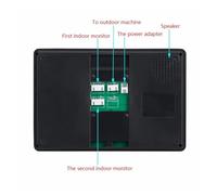 WAFOHSR Videoportero con Cable De 7 ", Sistema Portero Automático, Timbre For Casa, Apartamento, Cámara Puerta IR Audio Bidireccional(D Kit)