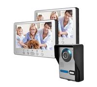 WAFOHSR Videoportero con Cable De 7 ", Sistema Portero Automático, Timbre For Casa, Apartamento, Cámara Puerta IR Audio Bidireccional(B Kit)