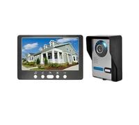 WAFOHSR Videoportero con Cable De 7 ", Sistema Portero Automático, Timbre For Casa, Apartamento, Cámara Puerta IR Audio Bidireccional(F Kit)