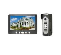 WAFOHSR Videoportero con Cable De 7 ", Sistema Portero Automático, Timbre For Casa, Apartamento, Cámara Puerta IR Audio Bidireccional(G Kit)